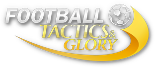 Logo of Football, Tactics & Glory with a football